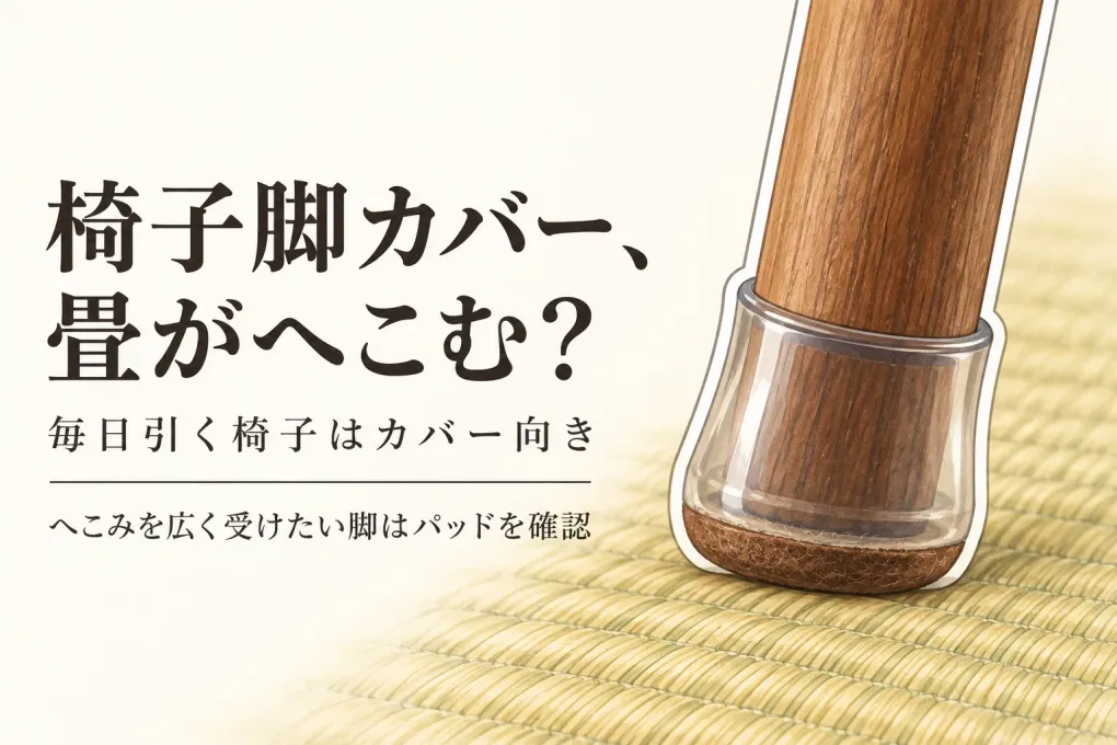 畳向け椅子脚カバー・家具保護パッドをレビュー数順で比較｜接地面の広さで選ぶ
